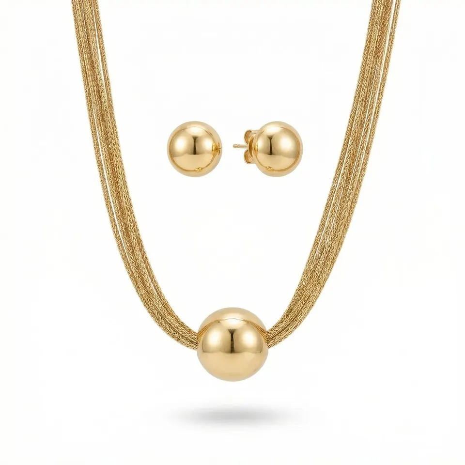 Collar Chapa de oro 18K, foto 1 de 2