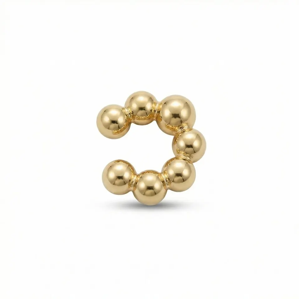 Earcuff Chapa de oro 18K, foto 1 de 2